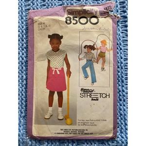 Simplicity 8500 girls tank top pant short